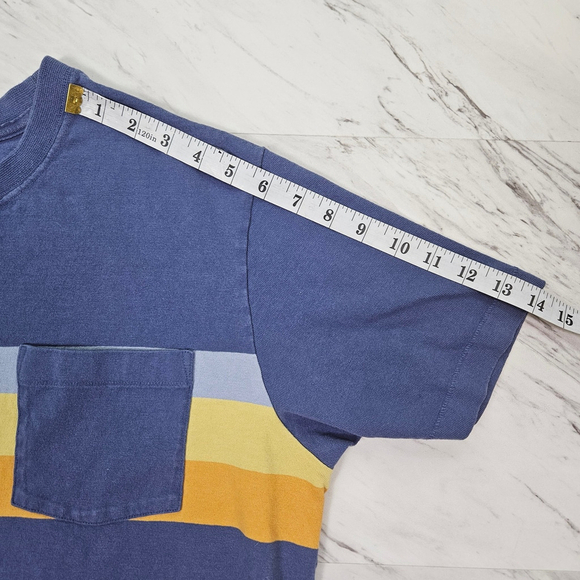 Patagonia Mens Large Cotton in Conversion Pocket Tee Midweight Blue Regular Fit - Picture 6 of 15